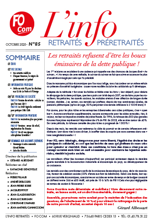 L'inFO retraités 85